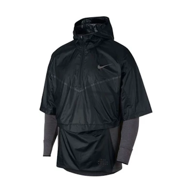 Nike Half-Zip Hoodie with Spliced Logo Black 933411-011