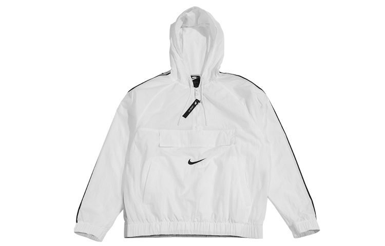 Nike Half-Zip Retro Logo Hoodie Jacket White Sportswear CD0420-100 圖 3
