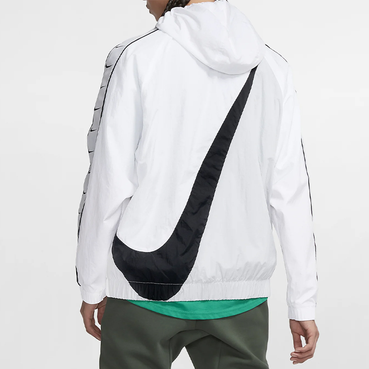 Nike Half-Zip Retro Logo Hoodie Jacket White Sportswear CD0420-100 圖 6