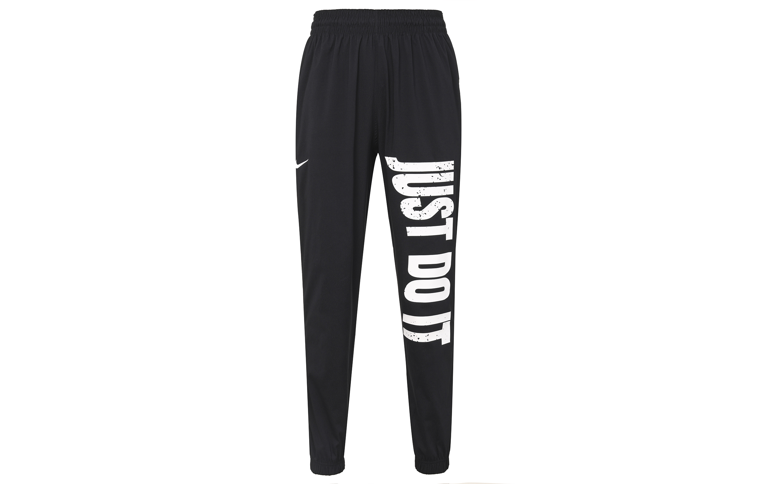 Nike High-Waisted Logo Knit Joggers with Drawstring Pockets Black. DX3566-010
