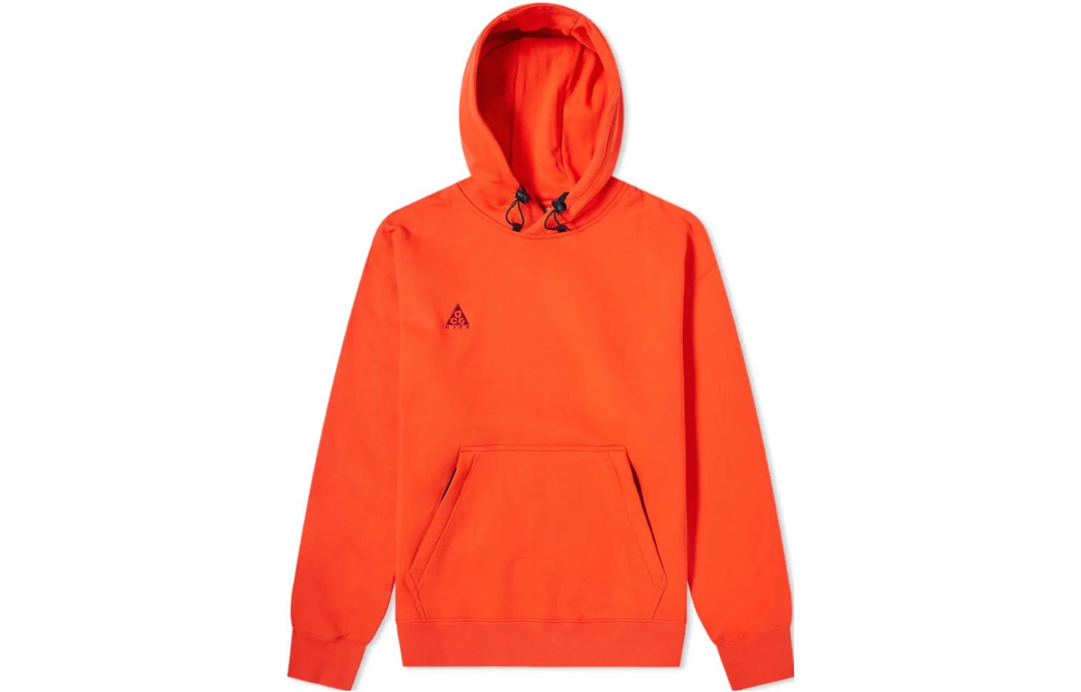 Nike Hoodie Havana Red with Logo Print and Drawstring Design for Men. BQ3453-634 圖 2