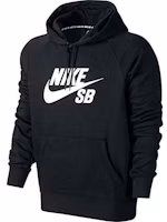 Nike Hoodie with Letter Logo Print - Black 846886-010 Nike Hoodie with Letter Logo Print - Black 846886-010