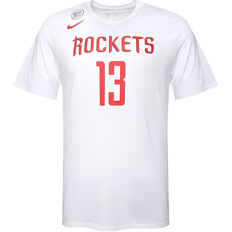 Nike Houston Graphic Print Crewneck Sports Tee White  T-Shirt 870777-101