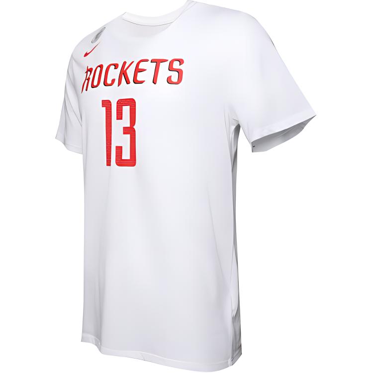 Shop 나이키 휴스턴 그래픽 프린트 크루넥 스포츠 티셔츠 화이트 티셔츠 870777-101