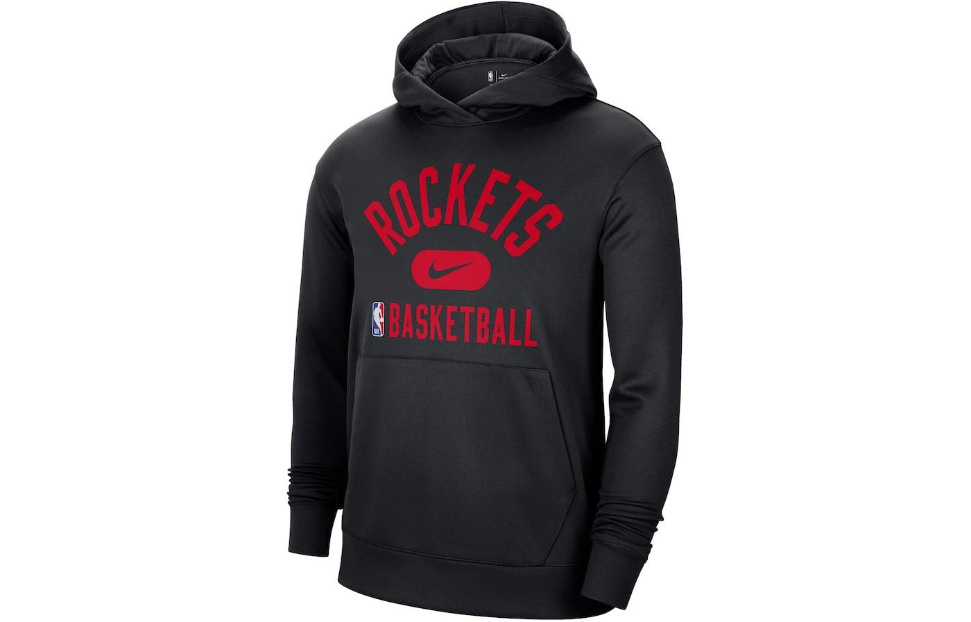 Nike Houston Rockets Hoodie Black Unisex Player Training Sweatshirt All Seasons DB0896-010