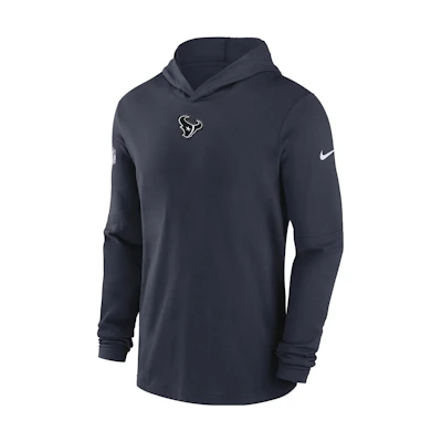 Nike Houston Texans Sideline Logo Hoodie Navy Blue 00MQ41L8V-PKB