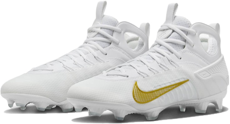 Nike Huarache 9 Elite Mid LAX 'White Metallic Vivid Gold' FD0088-100 Lookbook Nike Huarache 9 Elite Mid LAX 'White Metallic Vivid Gold' FD0088-100