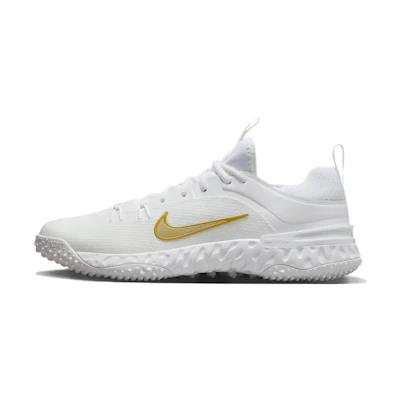 Nike Huarache 9 Elite TF LAX 'White Metallic Vivid Gold'