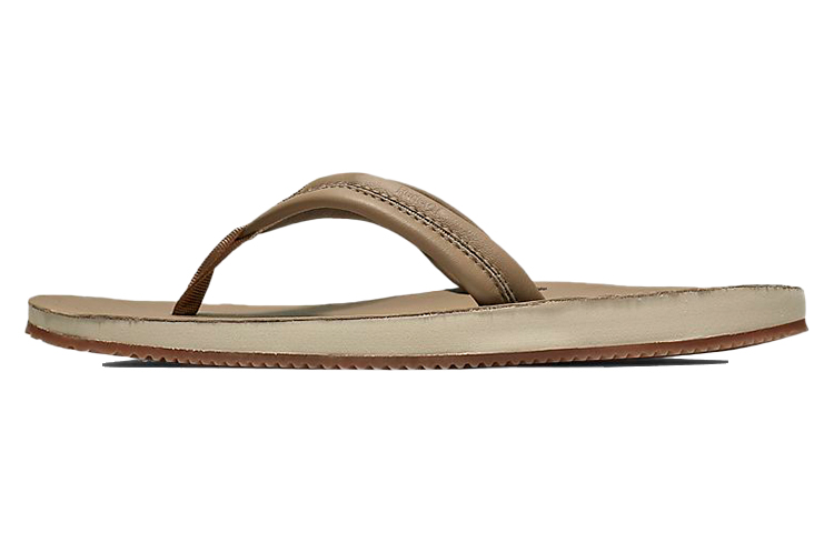 Nike Hurley Lunar Leather Flip Flops Sandals Khaki Light brown AR4006-244