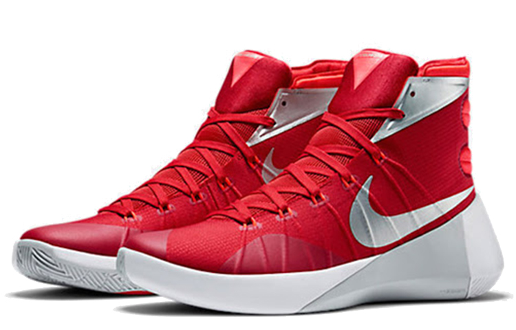 Lookbook Nike Hyperdunk 2015 TB ''Rood Metallic Zilver'' 749645-605