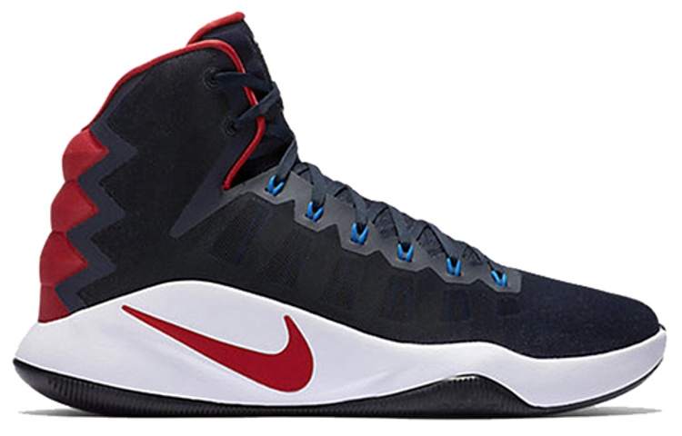 Order 耐吉 Hyperdunk 2016 暗深藍 奧運美國隊 拼色 高筒 實戰籃球鞋 男款 黑紅