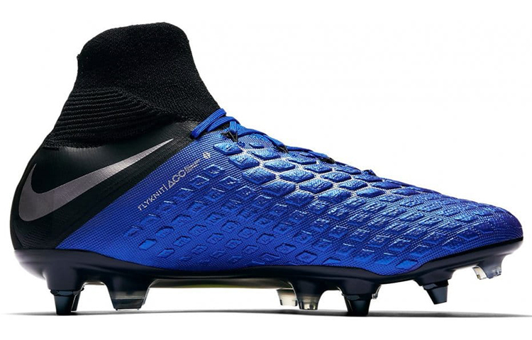 Order 耐克 Hypervenom 3 Elite DF SG '黑蓝' 足球鞋 AJ3812-400