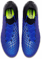 Shop Nike Hypervenom 3 Elite DF SG 軟草地足球鞋 黑藍色