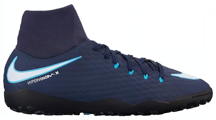 Nike HypervenomX Phelon 3 DF TF 'Blue White' 917769-414 Order Nike HypervenomX Phelon 3 DF TF 'Blue White' 917769-414