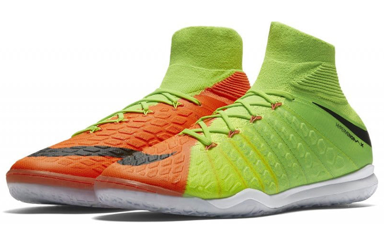 Lookbook Nike HypervenomX Proximo 2 DF IC 室內場地足球鞋 綠橘色