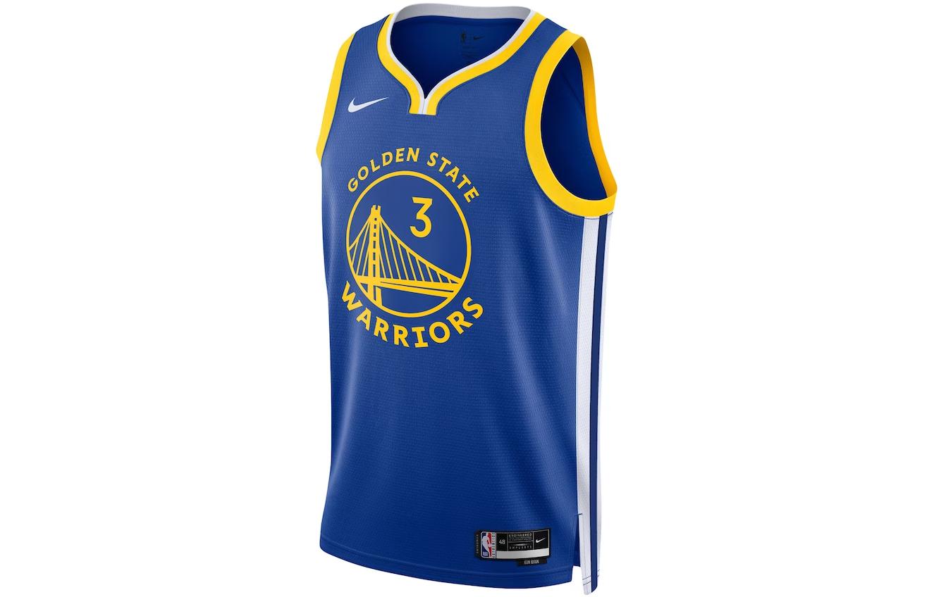 Nike Icon Edition Swingman Jordan Poole Warriors Jersey Blue 22-23 Season DN2005-495