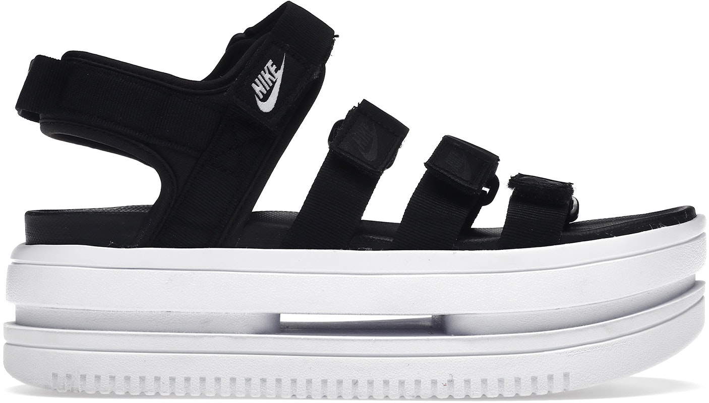 (Women) Nike Iconic Classic Sandal 'Black White White' DH0223-001 ...
