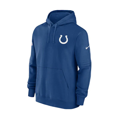 Nike Indianapolis Colts Sideline Logo Print Hoodie Blue Pullover 00MS4LB98-1UL