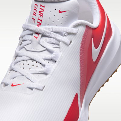 Sizing Nike Infinity G NN Golfschoenen Wit/Light Crimson/Zwart Lichtbruin/Wit FN0565-106