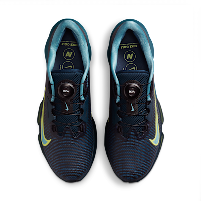 Shop 耐克 Infinity Tour BOA 2 高尔夫鞋 海军蓝/烟蓝/浅柠檬黄 HQ2160-400