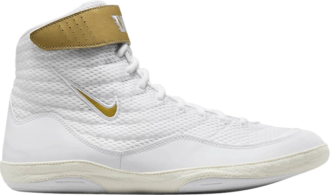 White and 2025 gold nike inflicts