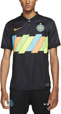 耐克国际米兰黑色拼接标志设计男款球场比赛球衣 DB5899-011 Lookbook 耐克国际米兰黑色拼接标志设计男款球场比赛球衣 DB5899-011