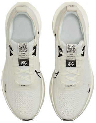 Nike Interact Run 舒適減震耐磨 低幫 休閒跑步鞋 男款 白黑 Shop Nike Interact Run 舒適減震耐磨 低幫 休閒跑步鞋 男款 白黑