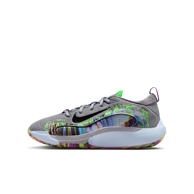 Buy Zapatillas Nike IsoFly Gris Cemento/Negro/Morado Vivo/Verde Strike HV2281-001