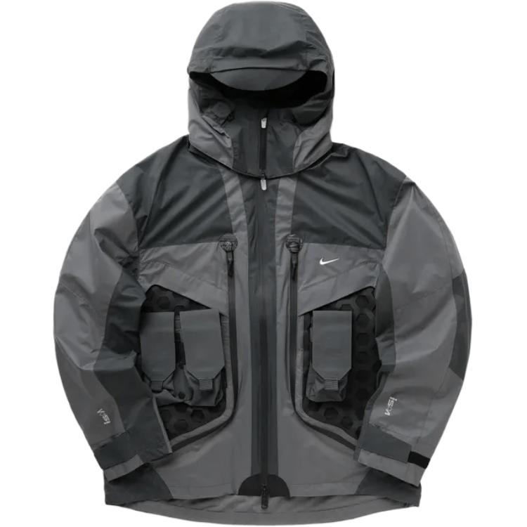 Order Nike ISPA FW24  Black Gray Logo Zipper Hoodie Jacket FV4902-021