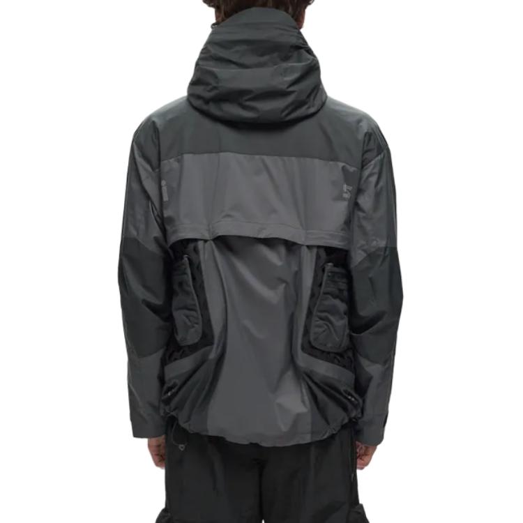 Lookbook Nike ISPA FW24  Black Gray Logo Zipper Hoodie Jacket FV4902-021