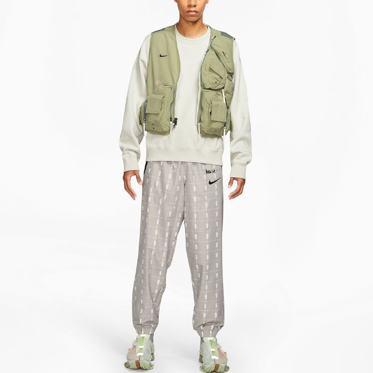 Lookbook Nike ISPA Logo Zip Utility Vest Hijau Pria. CZ3209-205