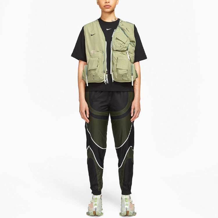 Details for Nike ISPA Logo Zip Utility Vest Hijau Pria. CZ3209-205