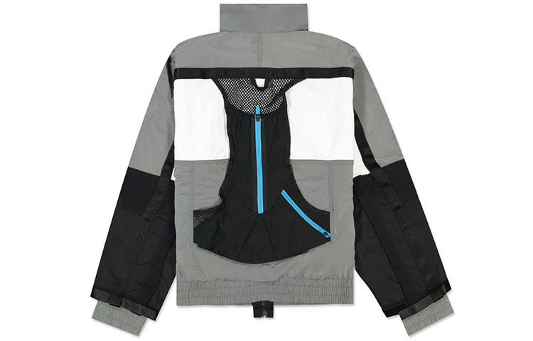 Lookbook 나이키 ISPA 시리즈 3M 리플렉티브 지퍼 포켓 그레이 방풍 재킷 CD6368-012