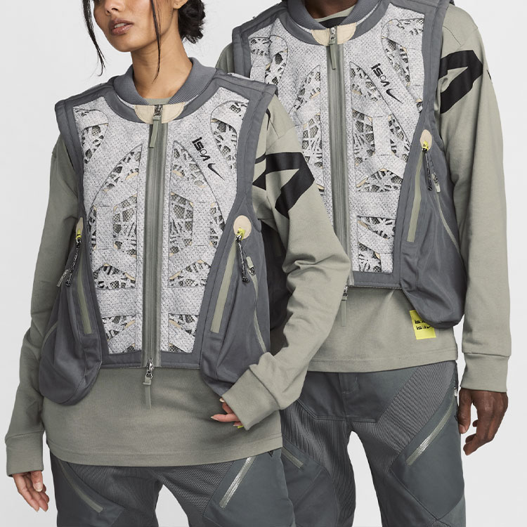 Nike ISPA SS24 Photon Dust Unisex Loose Fit Hoodie Jacket with Brand Logo FJ7243-025 圖 3