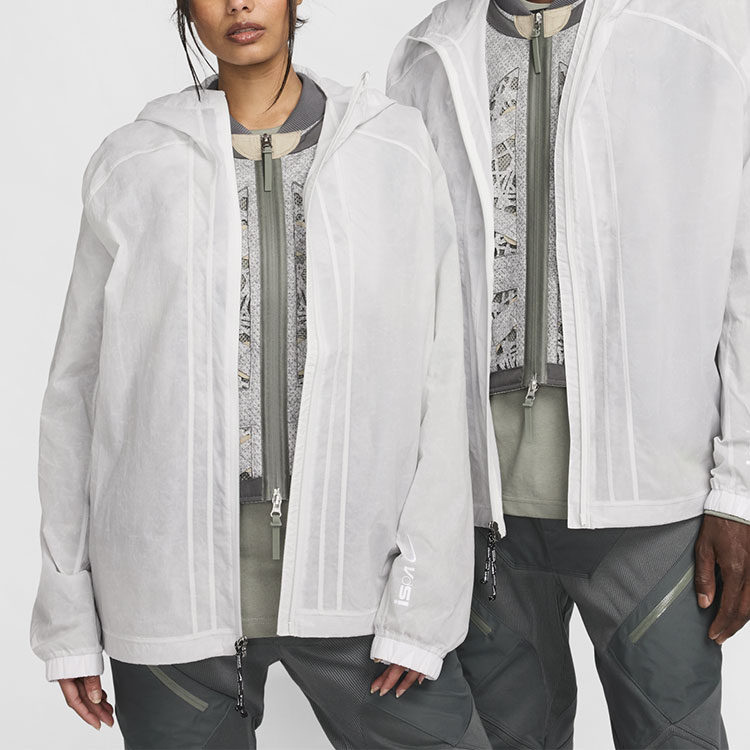 Nike ISPA SS24 Photon Dust Unisex Loose Fit Hoodie Jacket with Brand Logo FJ7243-025 圖 6