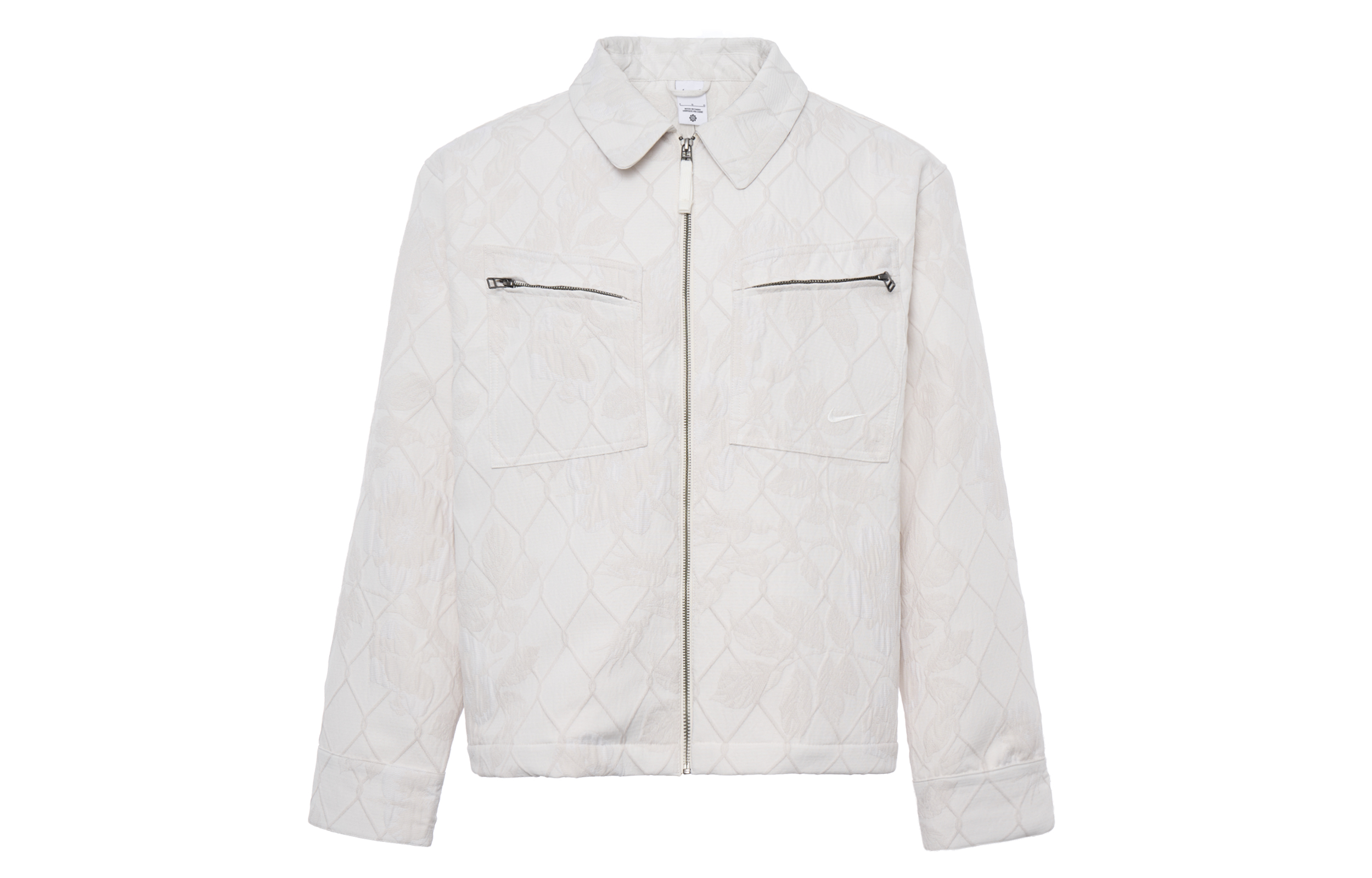 Nike Ivory White Waterproof Multi-Pocket Casual Shirt Jacket FN2673-110
