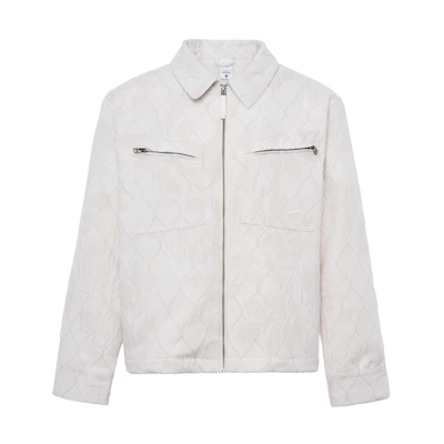 Nike Ivory White Waterproof Multi-Pocket Casual Shirt Jacket FN2673-110