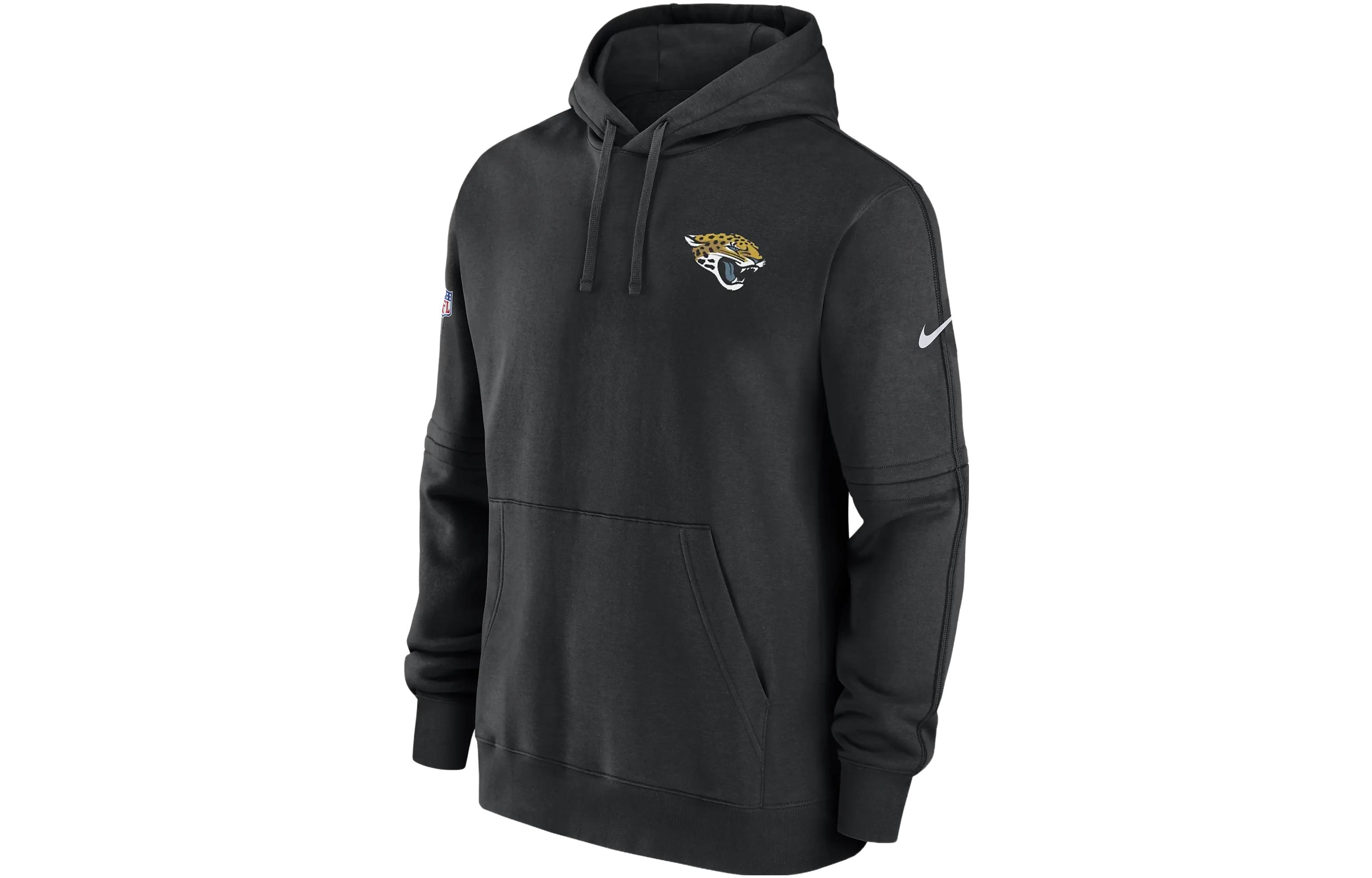 Nike Jacksonville Jaguars Sideline Club Logo Hoodie Black Mens Pullover 00MS00A9N-1UL