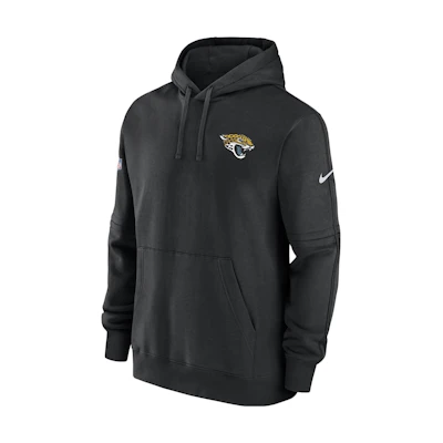 Nike Jacksonville Jaguars Sideline Club Logo Hoodie Black Mens Pullover 00MS00A9N-1UL