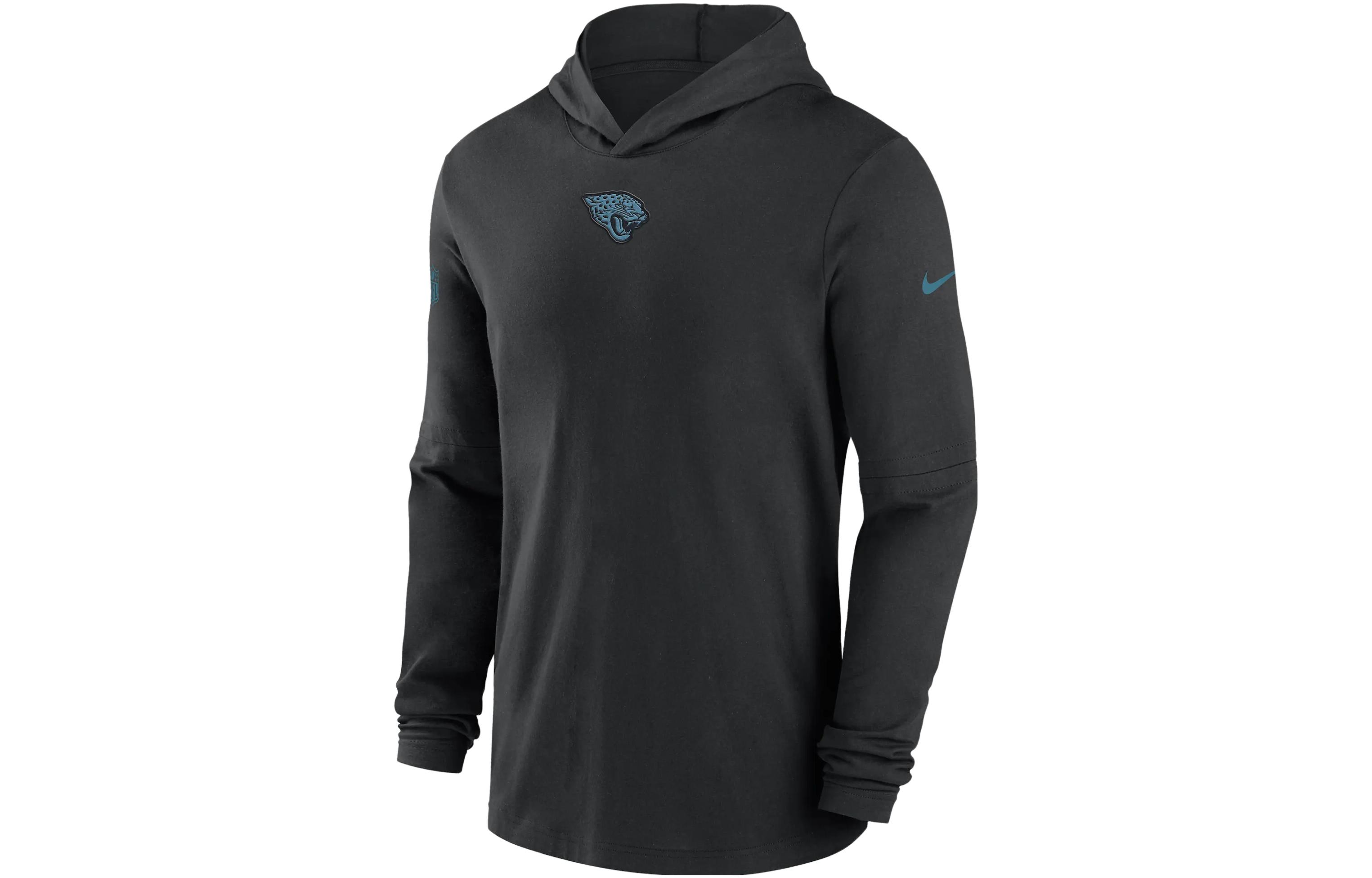 Nike Jacksonville Jaguars Sideline Logo Animal Print Hoodie Black 00MQ00A9N-PKB