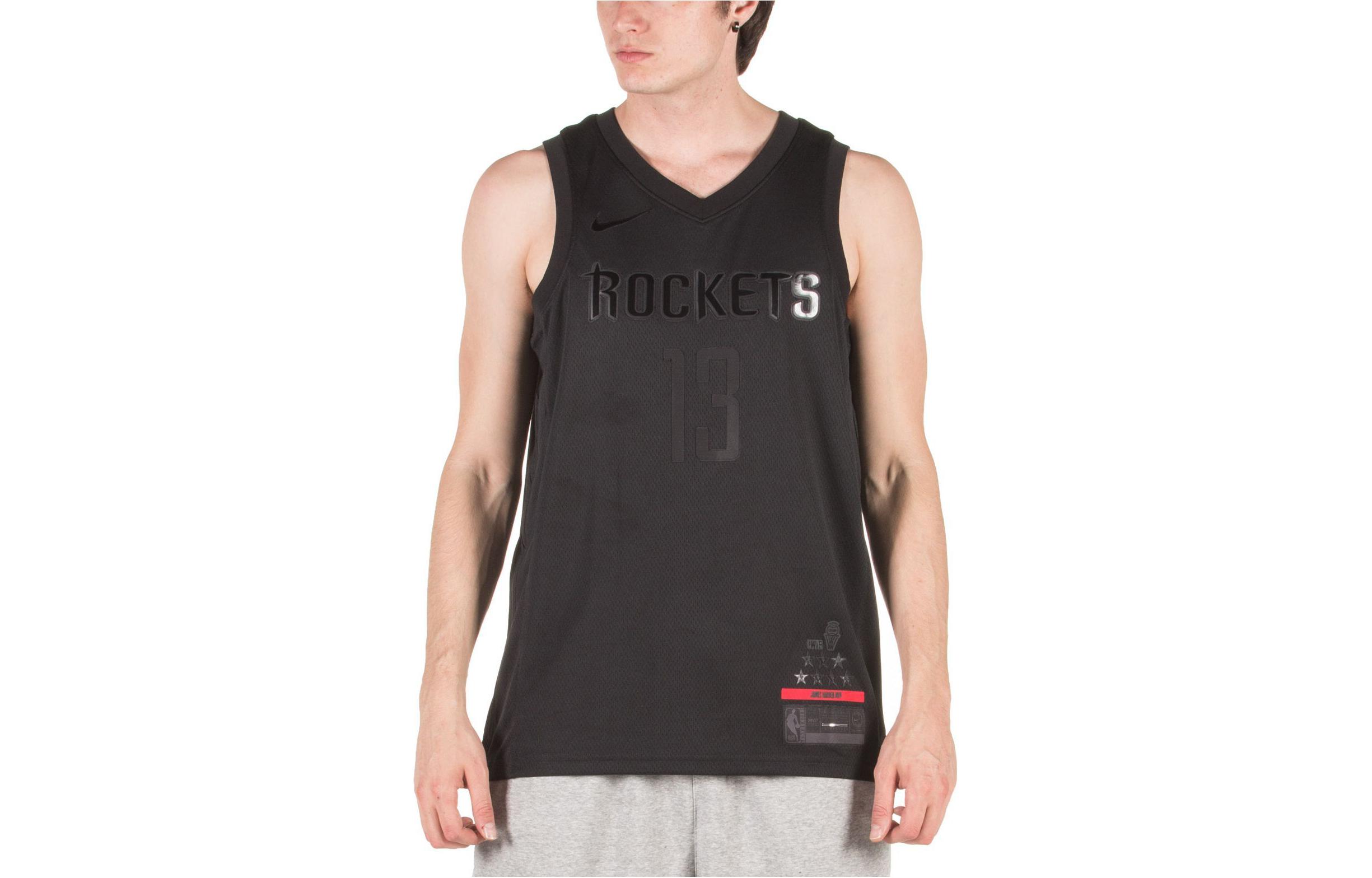 Order Nike James Harden Houston Rockets MVP Series Embroidered Basketball Jersey Black BQ9067-010