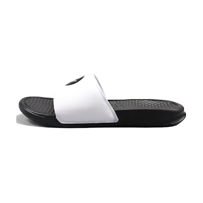 Nike JDI Black White Smiling Face Slippers 'Black White'