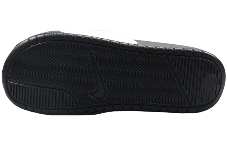 Nike JDI Black White Smiling Face Slippers 'Black White' 圖 5