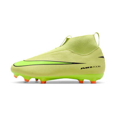 Nike Jr. Mercurial Superfly 10 Academy Limelight/Hyper Crimson/Bolt