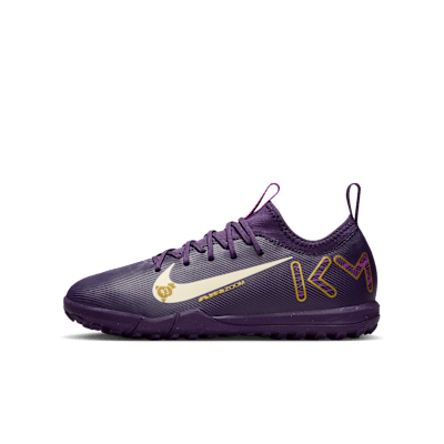 (Youth) Nike Jr. Mercurial Vapor 16 Academy "Kylian Mbappé" Soccer Shoes Grand Purple/Pale Ivory FQ8285-500
