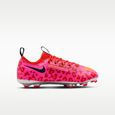 Lookbook (JR) 耐克 Jr. Mercurial Vapor x 乐高系列 红银粉金足球鞋 IQ3580-601