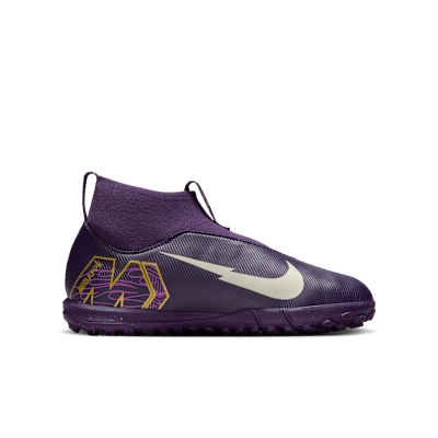 Lookbook (JR) 耐克少年Mercurial Superfly 10 Academy "姆巴佩"足球鞋 紫色/象牙白 HF3420-500