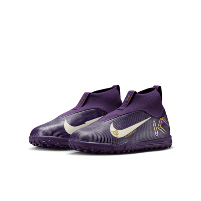 Purchase (JR) 耐克少年Mercurial Superfly 10 Academy "姆巴佩"足球鞋 紫色/象牙白 HF3420-500