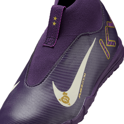 Sizing (JR) 耐克少年Mercurial Superfly 10 Academy "姆巴佩"足球鞋 紫色/象牙白 HF3420-500