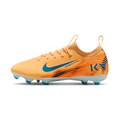 Nike Junior Mercurial Vapor 16 Academy "Kylian Mbappé" Soccer Shoes Melon Tint/Igloo/Neo Turquoise